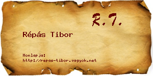 Répás Tibor névjegykártya